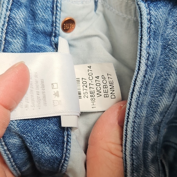 PAIGE Marlow Skimmer Raw Hem Jeans, Bebop | Sz 26| High Waist, High Rise, Flare - Picture 10 of 11